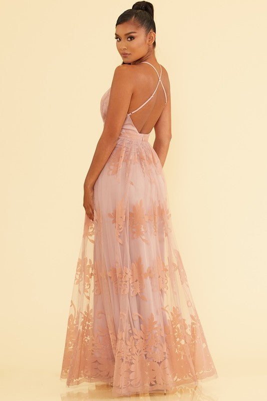 Hadley Mesh Maxi Dress